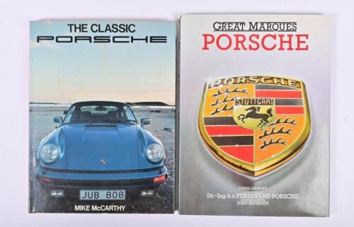 PORSCHE: Two hardcover books detailing Porsche motor cars. 'Porsche' by Mike McCarthy