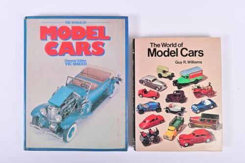 MODEL CARS: Two hardcover books detailing model cars. 1976 edition 'The World of Model Cars' by Guy R.Williams