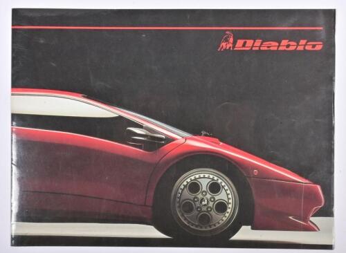 LAMBORGHINI: A Lamborghini Diablo sales brochure