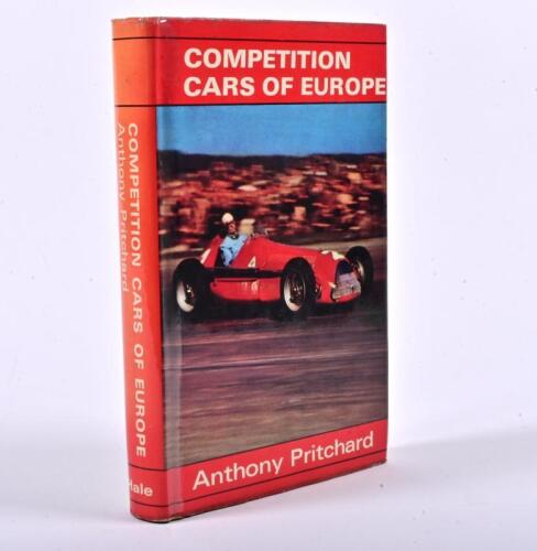 PRITCHARD: 'COMPETITION CARS OR EUROPE' hardcover book by Anthony Pritchard