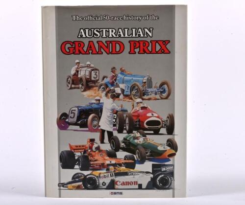 AUSTRALIAN GRAND PRIX: 'AUSTRALIAN GRAND PRIX - The 50-race history' hardcover book by CAMS