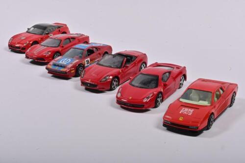 FERRARI: Six 1:43 scale Bburago Ferrari models. 308, Testarossa, 599XX models