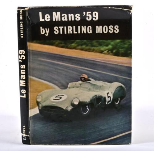 MOSS: 'Le Mans '59' hardcover book by Stirling Moss. First Edition published 1959