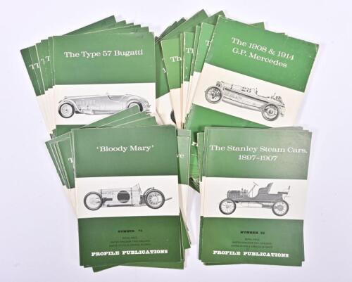 CAR PROFILE: A large quantity of 'PROFILE PUBLICATIONS' detailing various road and race cars. Issues ranging from 1 - 96