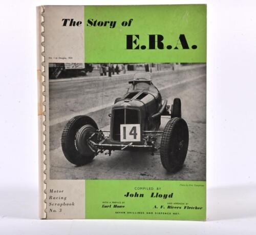 E.R.A: 'The Story of E.R.A' compiled by John Lloyd. Motor Racing Scrapbook No. 3