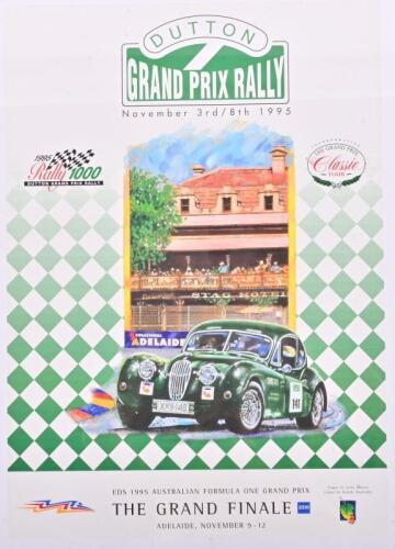 DUTTON GRAND PRIX RALLY: A 1995 Dutton Grand Prix Rally (November 3rd/8th) poster - 'THE GRAND FINALE' - Adelaide