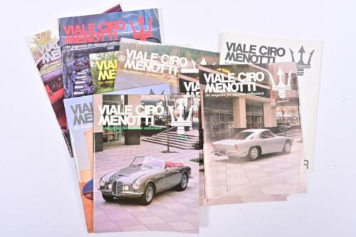 MASERATI: A collection of 'VIALE CIRO MENOTTI' Maserati magazines. BACK ISSUE FLYER (1988), Issue No.55 (1989) - Issue No.61 (1992)