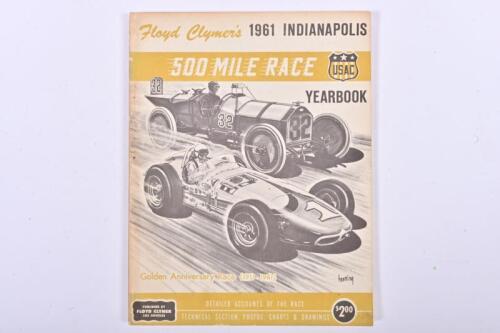 INDIANAPOLIS: '1961 INDIANAPOLIS 500 MILE RACE' Yearbook