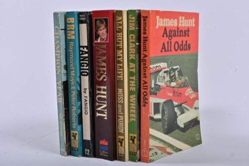 GRAND PRIX DRIVERS: A selection of seven soft cover books detailing Formula 1 Grand Prix drivers. , 'BRM' by Raymond Mays & Peter Roberts