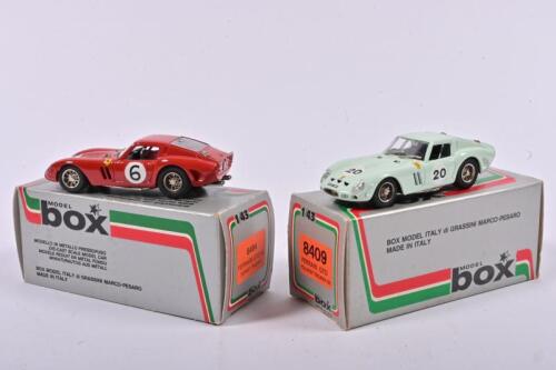 FERRARI: Two FERRARI GTO models by MODEL box. 'FERRARI GTO 62 TOURIST TROPHY' (8404) & 'FERRARI GTO TOURIST TROPHY 63' (8409)