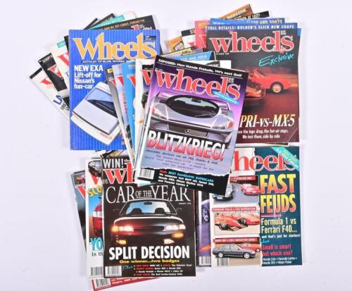 WHEELS: A quantity of 'WHEELS' magazines. 1987 - 1993