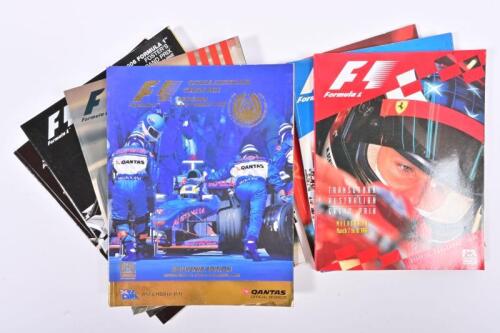 AUSTRALIAN GRAND PRIX: A group of seven Australian Grand Prix, Melbourne Official Programmes. 1996 - 1999 & 2005 - 2007