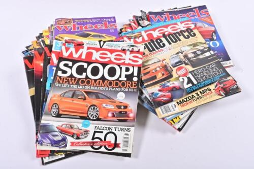 WHEELS: A quantity of 'wheels' magazines. Ranging in years March 1995 to November 2001; May 2002 to November 2012