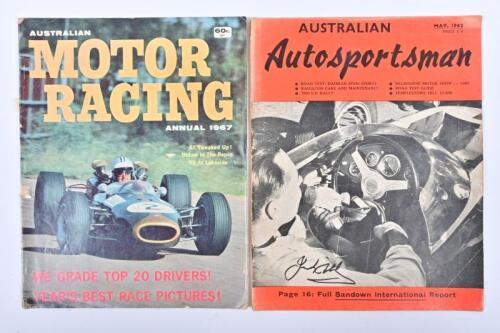BRABHAM: Two Sir Jack Brabham related items. May 1962 edition of 'AUSTRALIAN Autosportsman', front cover signed by Sir Jack Brabham