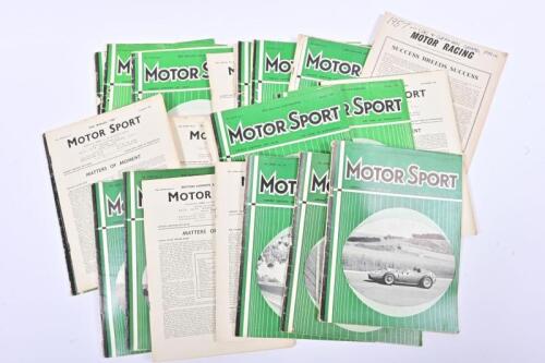 MOTOR SPORT: A quantity of 'Motor Sport' magazines. 1956 - 1959 issues