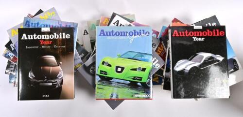 AUTOMOBILE YEAR: A collection of twenty-one consecutive editions of 'Automobile Year'. Editions 39 (1991/92) to 59 (2011/12)