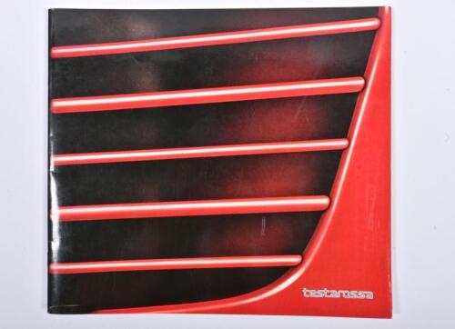 FERRARI: A 1988 Ferrari 'testarossa' colour sales brochure