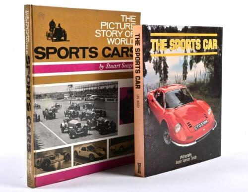 SPORTS CARS: Two hardcover books detailing sports cars. 'THE PICTURE STORY OF WORLD SPORTS CARS' by Stuart Seager