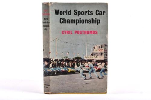 SPORTS CAR CHAMPIONSHIP: 'World Sports Car Championship' hardcover book by Cyril Posthumus. 1961