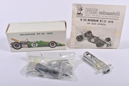 BRABHAM: A F.D.S 1:43 scale BRABHAM BT 33 - 1970 (ART. 701) white metal kit