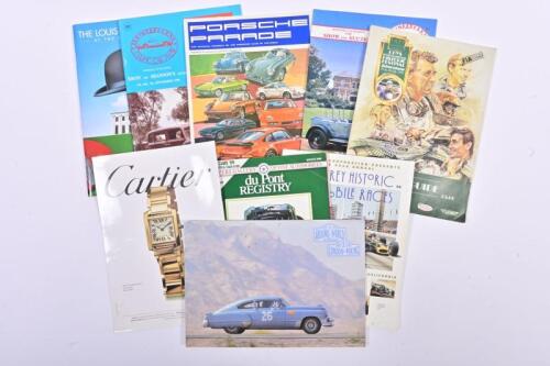 CLASSIC CAR SHOW/CONCOURS: Nine classic car show/concours official programmes. 'OFFICIAL CATALOGUE FOR SHOW AND AUCTION - THE MELBOURNE CLASSIC CAR SHOW' 1985 and 1986