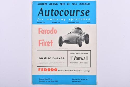 AUTOCOURSE: A September 1957 edition of 'Autocourse' (Volume VII, Number 18)