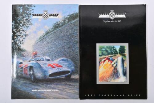 GOODWOOD: Two Goodwood Festival of Speed Programmes from 1997 and 1998