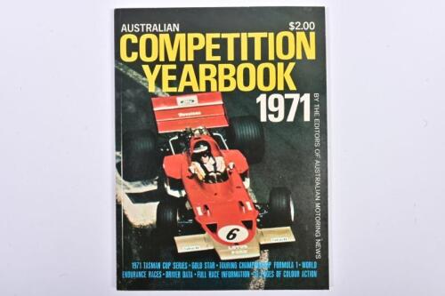 AUSTRALIAN MOTOR RACING: A copy of 'AUSTRALIAN COMPETITION YEARBOOK, 1971'
