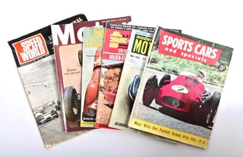 1950's/1960's MAGAZINES: Six 1950's/1960's magazines with various titles. April 1965 'AUSTRALIAN MOTOR SPORTS & AUTOMOBILES'