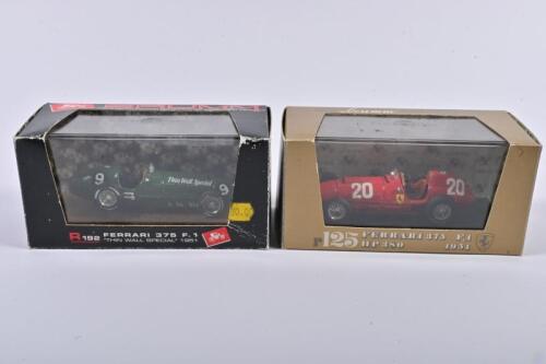 FERRARI: Two 1:43 scale brumm 1951 Ferrari 375 F.1 models. "Thin Wall Special"