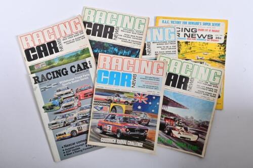 RACING CAR NEWS: Seven issues of 'RACING CAR NEWS'. 1966 to 1987 year range