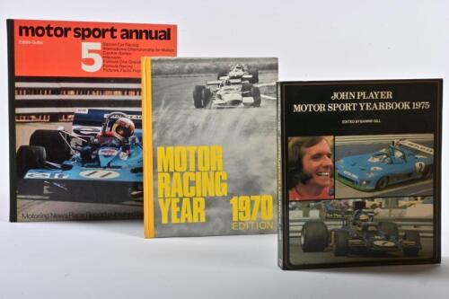 MOTOR SPORT ANNUALS: Three motor sport Annuals. 'motor sport annual 5' hardcover book by Eddie Guba