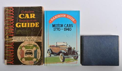 CAR GUIDES: Three car guides from various eras. 'The DUMPY Pocket Book of CARS AND COMMERCIAL VEHICLES' small format hardcover book