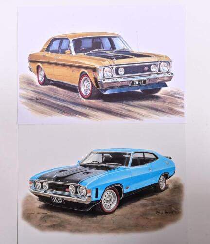 FORD: Two Ford Falcon prints. Ford Falcon XW GT Phase III & Ford Falcon XA GT