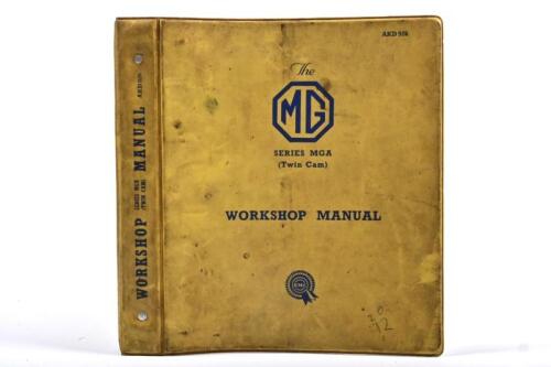 M.G: An original 'SERIES MGA (Twin Cam) Workshop Manual as issued by The M.G Car Company Limited