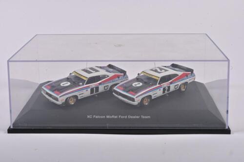 FORD: An AutoArt set of the the XC Falcon Moffat Ford Dealer Team, racing number '1' and '2' in 1:43 scale