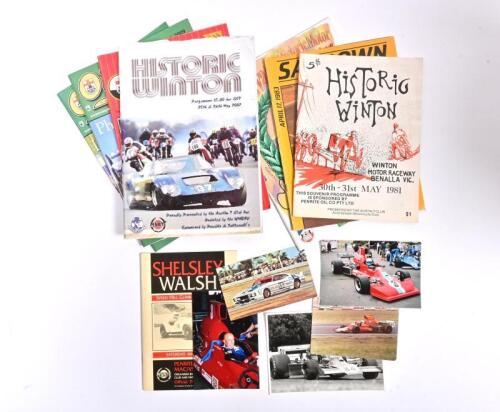 HISTORIC MOTOR RACING: A collection of items pertaining to historic motor racing. Official Publications & Programmes