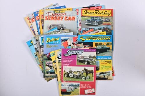 HOT RODS: A quantity of magazines relating to Hot Rods and Street Customisation. 'Restored CARS' & 'STREET and CUSTOM' magazines