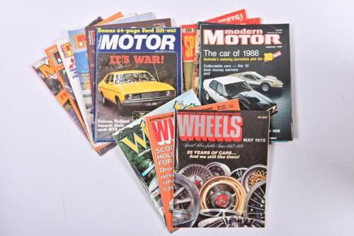 MODERN MOTOR/CAR MAGAZINES: A group of car magazines including seven editions of 'modern MOTOR' & 'THE AUSTRALIAN HOT RODDING REVIEW' January, 1969