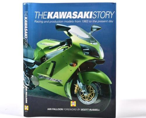 KAWASAKI: 'THE KAWASAKI STORY' hardcover book. Authored and signed by Ian Falloon