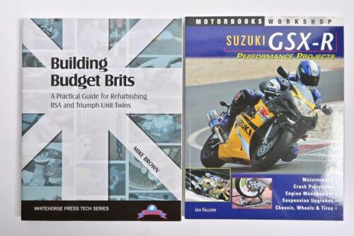 MOTORCYCLE MAINTENANCE/RESTORATION: Two soft cover books detailing motorcycle maintenance and restoration. 'SUZUKI GSX-R PERFORMANCE PROJECTS', authored and signed by Ian Falloon