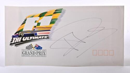 PATRESE: A 'F1 - THE ULTIMATE' - AUSTRALIAN FORMULA ONE GRAND PRIX ADELAIDE, SOUTH AUSTRALIA' envelope signed by Riccardo Patrese