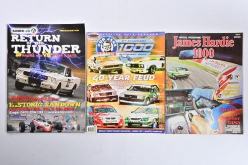 OFFICIAL PROGRAMMES: Three Official Racing Programmes. Mt.Panorama and Sandown Official Programmes