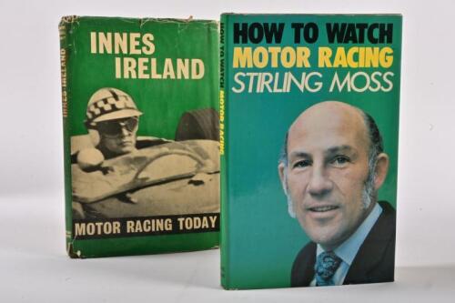 GRAND PRIX: Two hardcover books detailing Grand Prix and Grand Prix drivers. 'MOTOR RACING TODAY' hardcover book by Innes Ireland