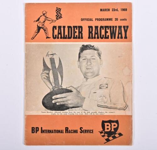 CALDER PARK: 'CALDER RACEWAY, March 23rd, 1969' Official Programme