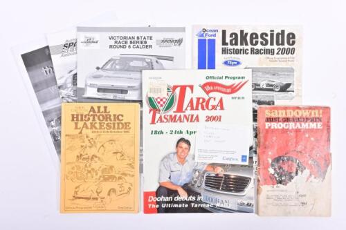 OFFICIAL PROGRAMMES: A small collection of Official Programmes from various motor racing. 'Australian SPORTS SEDAN Association' 2002 and 2004 Official Programmes