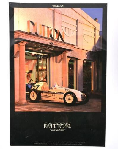 DUTTON: A 1994-95 'DUTTON - "MAKE MINE RARE" laminated poster.
