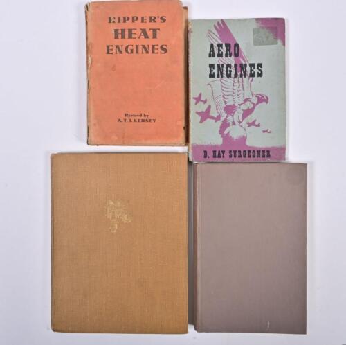 ENGINES/ MOTORING: Four hardcover books detailing engines and motoring. 'AERO ENGINES' by D.Hay Surgeoner, published 1942