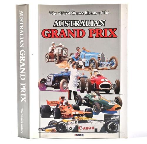 AUSTRALIAN GRAND PRIX: 'AUSTRALIAN GRAND PRIX - The 50-race history' hardcover book