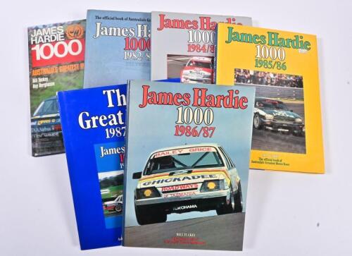 JAMES HARDIE: Six consecutive editions of 'James Hardie 1000'. Years 1981/82 to 1987/88